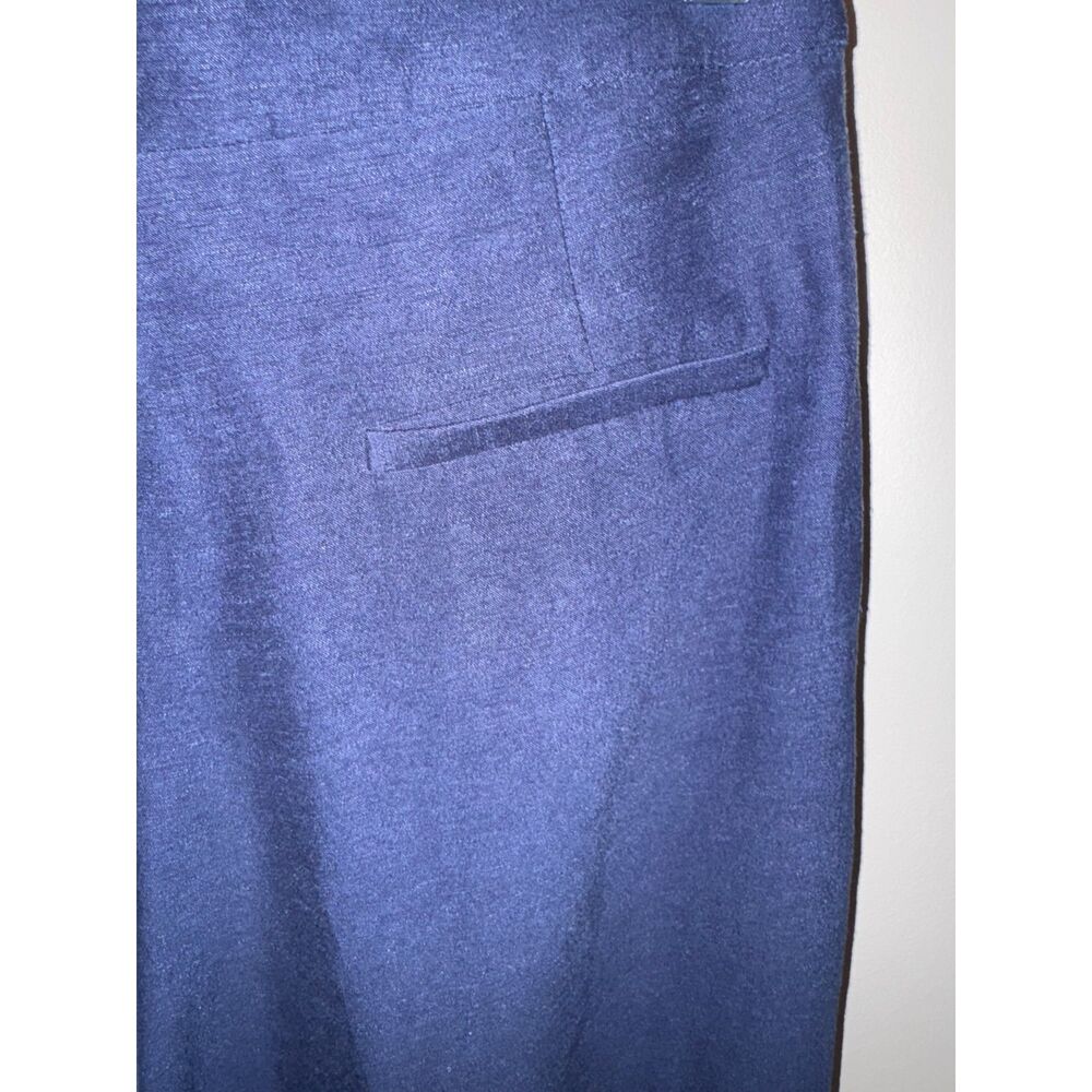 Sézane Tailored Navy Blue Lined Trousers Old Money Classic Chic Straight Leg - Picture 6 of 9